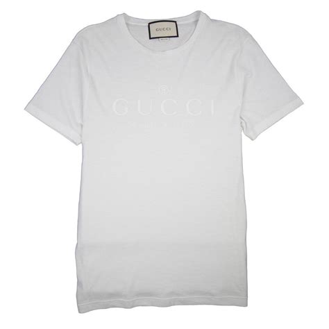 black and white print gucci shirt|white gucci shirt girls medium.